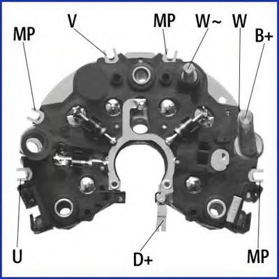 HITACHI Gelijkrichter, dynamo 139455 Dynamo onderdelen HITACHI TOYOTA 139455