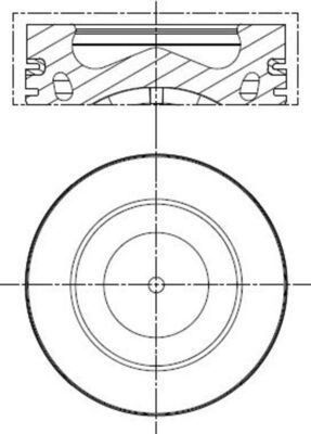 MAHLE Êmbolo 028 PI 00121 002 MAHLE 028 PI 00121 002 Êmbolo