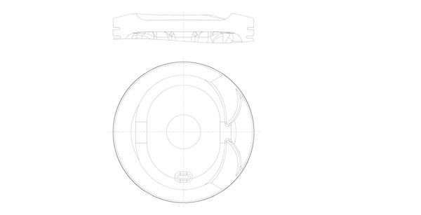 Kolv MAHLE 607 81 00 MAHLE 607 81 00 Motor kolv Toyota COROLLA 2013