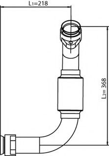 DINEX Exhaust Pipe 54231 Mercedes V-Class DINEX exhaust pipe 54231