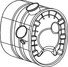DINEX Mitten- / bakljuddämpare 80477 80477 DINEX resonator avgassystem VOLVO S60