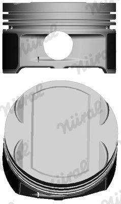 Piston NÜRAL 87-307707-00 NÜRAL 87-307707-00 Opel OMEGA 2003 Engine piston price