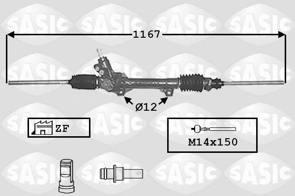 SASIC Crémaillère de direction 7006023 SASIC 7006023 d'origine Crémaillère de direction Partner Origin Van (G_) coût