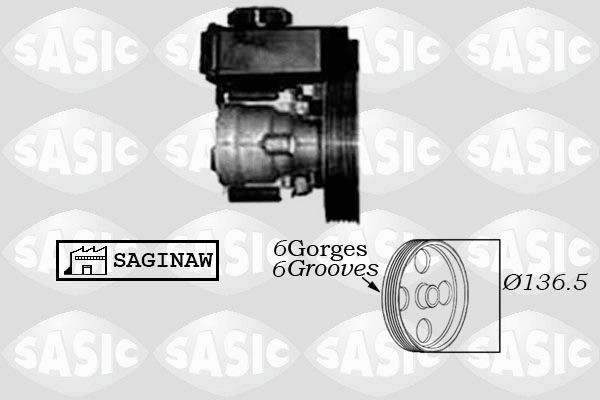 SASIC Αντλία υδραυλικού τιμονιού 7070007 Τρόμπα υδραυλικού τιμονιού SASIC Citroën XSARA 7070007