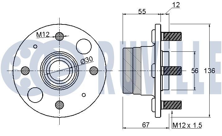 RUVILLE Reparationssats, styrarm 985108 985108 RUVILLE reparationssats länkarm CITROЁN C6
