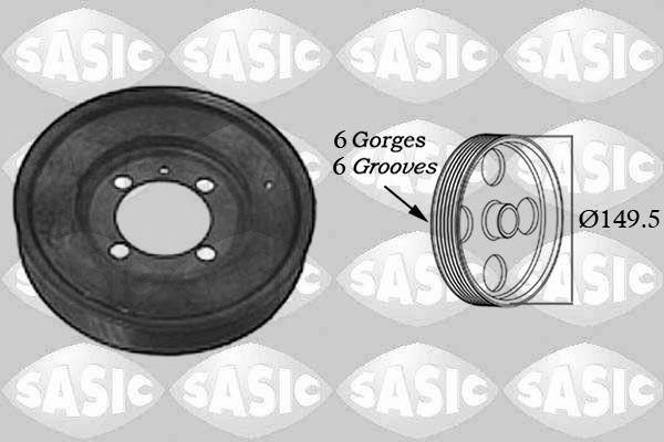 SASIC Remskive, veivaksel 2156017 Remskive veivaksel SASIC Opel ANTARA 2156017