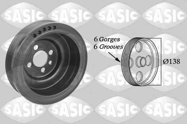 SASIC Riemenscheibe, Kurbelwelle 2156018 2156018 Kurbelwellenriemenscheibe VW NEW BEETLE SASIC kaufen