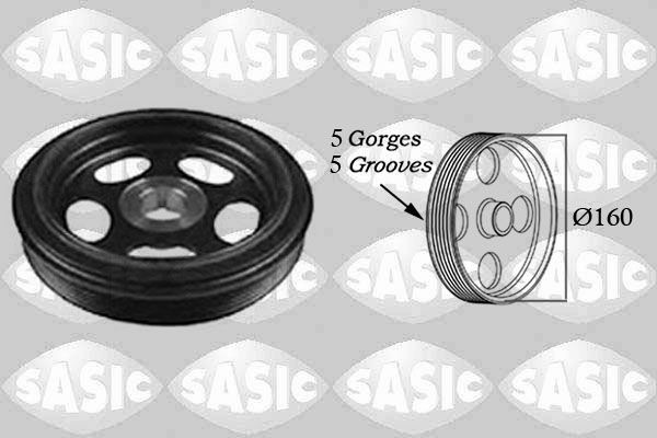 SASIC Piedziņas skriemelis, Kloķvārpsta 2156023 Piedziņas skriemelis kloķvārpsta SASIC Hyundai VELOSTER 2156023