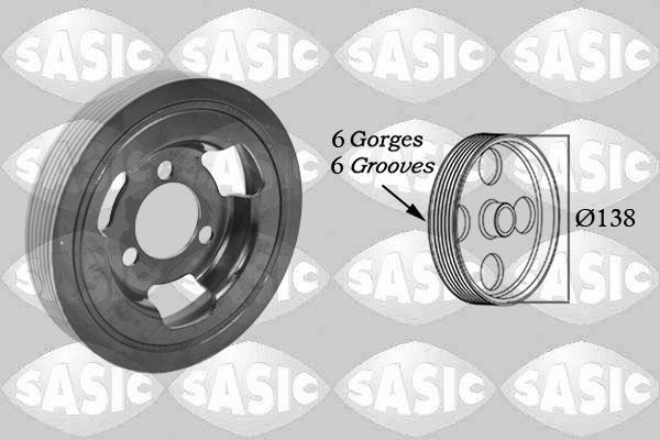 SASIC Puleggia cinghia albero a gomiti 2156025 2156025 Puleggia albero motore SASIC VOLVO V40 Station wagon costo