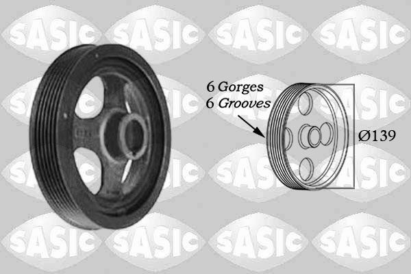 SASIC Puleggia cinghia albero a gomiti 2156028 SASIC 2156028 Puleggia smorzatrice Porsche 911 originali