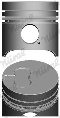 Piston NÜRAL 87-318710-30 Piston NÜRAL 87-318710-30 Pièces moteur Korando Family