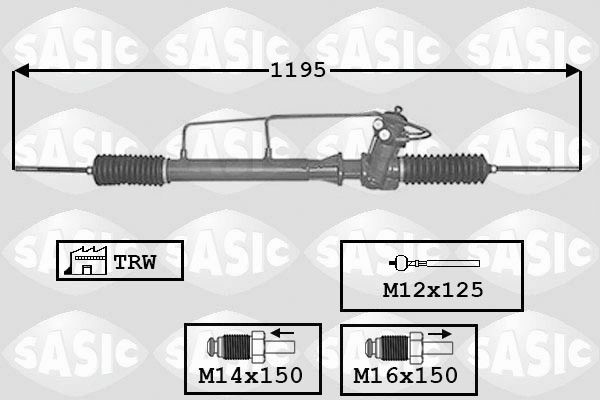 SASIC Prevodka riadenia 7176003 SASIC 7176003 Hrebeňové riadenie Nissan Almera N15 Hatchback originálne cena