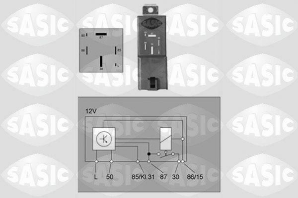 SASIC Glödrelä 9316011 9316011 SASIC glödrelä Volkswagen LT