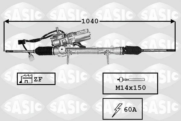 SASIC Crémaillère de direction 7170029 Crémaillère assistée SASIC NEMO 7170029 pas cher