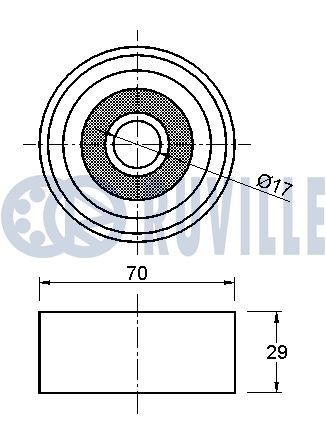 RUVILLE Βραχίονας σύσφιγξης, ιμάντας poly-V 57084 Βραχίονας σύσφιγξης RUVILLE Mazda 929 57084