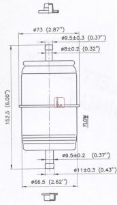 SOFIMA Degvielas filtrs S 1666 B SOFIMA S1666B Degvielas filtrs Jeep Wrangler YJ cena