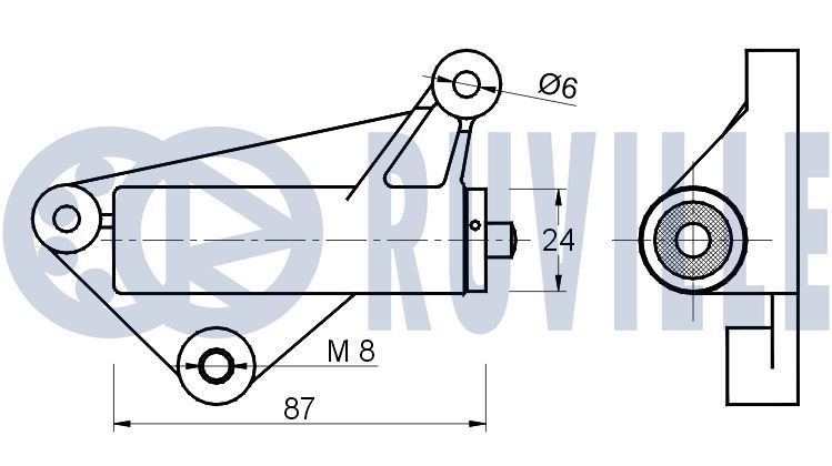 RUVILLE Drivremssats 5596380 5596380 RUVILLE drivremssats Ford TRANSIT COURIER