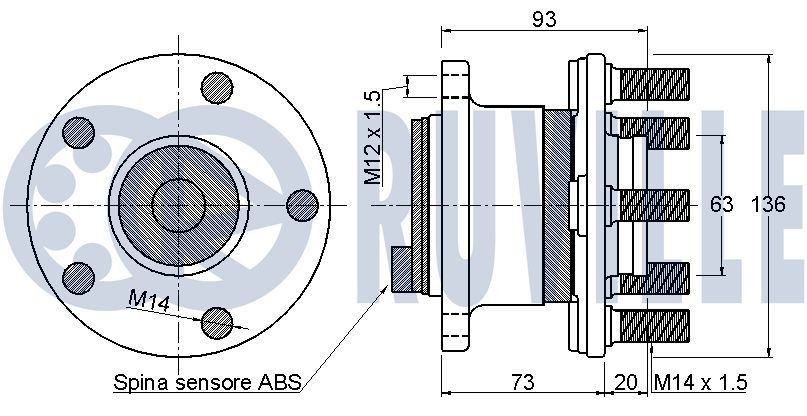 RUVILLE Kit Cinghie Poly-V 5555480 5555480 Kit cinghie poly-v RUVILLE VOLVO XC70 costo