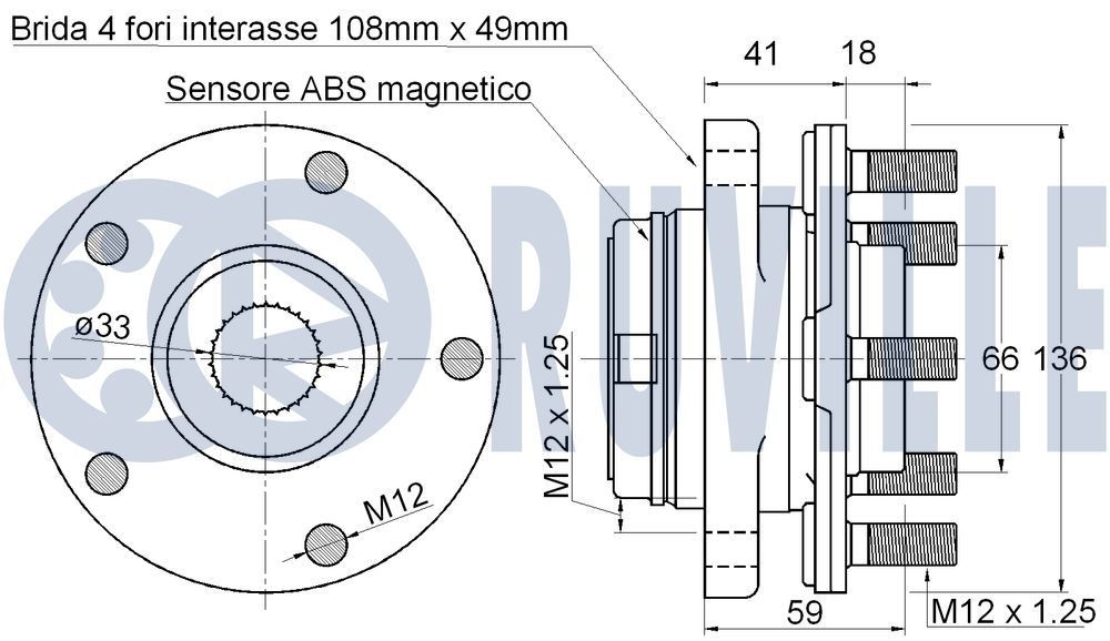 RUVILLE Nookur, mootorijuhtimine 235022 Nookurid RUVILLE Ford USA TAURUS 235022