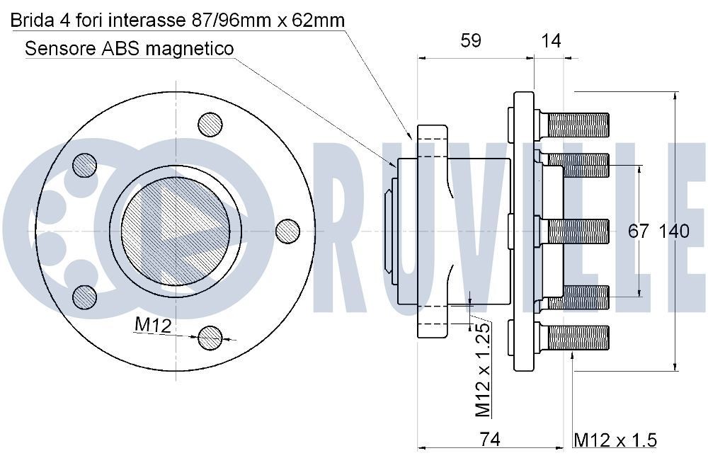 RUVILLE Nookur, mootorijuhtimine 235024 Nookurid RUVILLE Ford USA TAURUS 235024