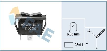 FAE Blåsebryter, oppvarming / ventilasjon 62900 62900 Kontrollenhet varme ventilasjon CHEVROLET ORLANDO FAE