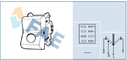 FAE Headlight switch 64120 64120 FAE headlamp switch SUBARU
