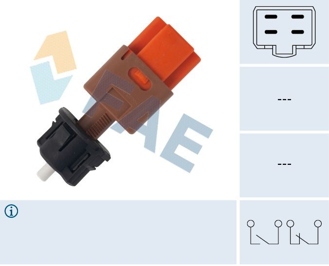 FAE Διακόπτης των φώτων φρένων 24455 FAE 24455 Διακοπτης φωτων φρενων Citroën DS3 γνήσια