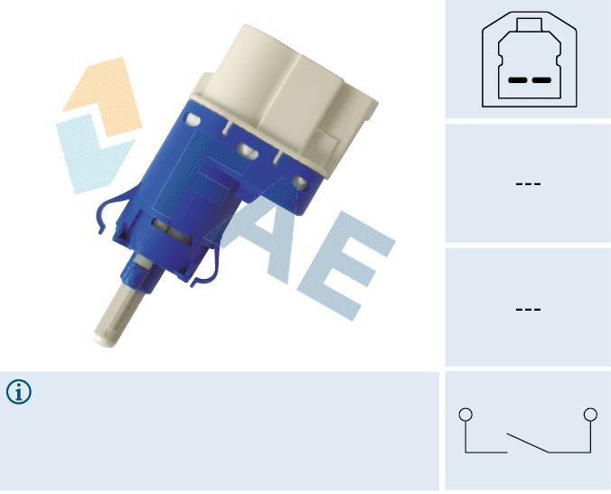 FAE Stoplyskontakt 24848 Bremselyskontakt FAE 480 E 24848 billig