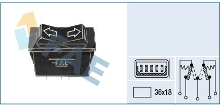 FAE Kontakt, rudehejs 62550 Elrude-kontakt FAE KIA 62550