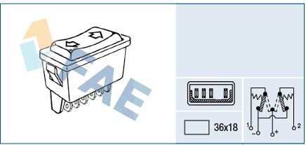 FAE Kontakt, rudehejs 62600 Elrudekontakt FAE KIA 62600