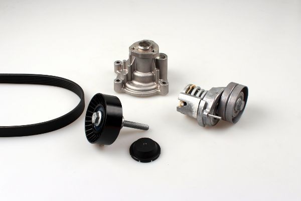 HEPU Pompe à eau+Jeu de courroie trapézoïdale à nervures PK05810 PK05810 HEPU Courroie d'accessoire Fiat pas cher
