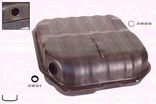 KLOKKERHOLM Kütusepaak 2525005 Kütusepaak KLOKKERHOLM Ford SCORPIO 2525005