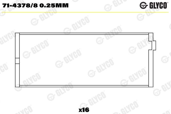 GLYCO Drijfstanglager 71-4378/8 0.25mm GLYCO 71-4378/8 0.25mm Drijfstanglager Land Rover Discovery 2 aan een voordelige prijs