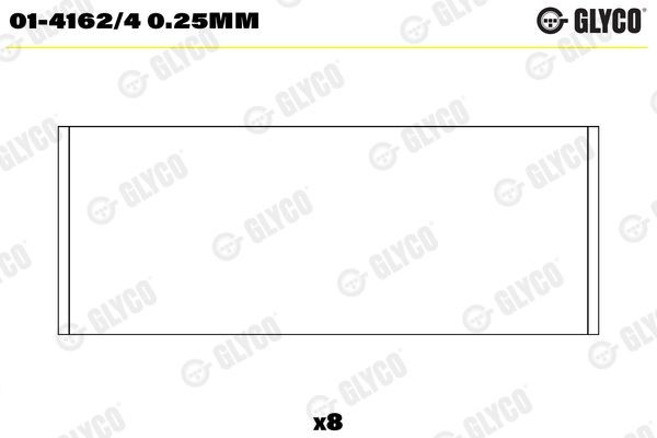 GLYCO Stempelstanglager 01-4162/4 0.25mm GLYCO 01-4162/40.25mm Veivlager Ford Focus mk1 Sedan pris