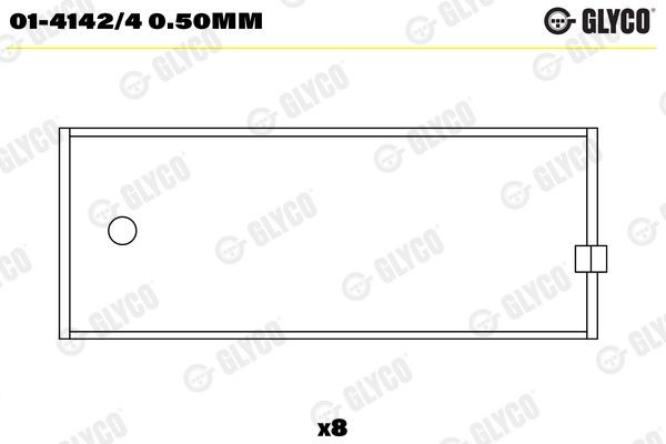 GLYCO Vevstakslager 01-4142/4 0.50mm Byta Vevstakslager FORD Transit Mk3 Minibuss (VE6) kostnad GLYCO 01-4142/4 0.50mm