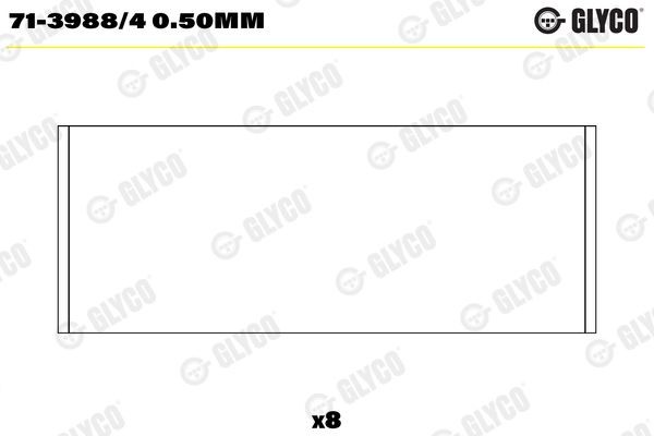 Plejlstangleje GLYCO 71-3988/4 0.50mm GLYCO 71-3988/4 0.50mm: Plejlstangsleje Suzuki GRAND VITARA 2006