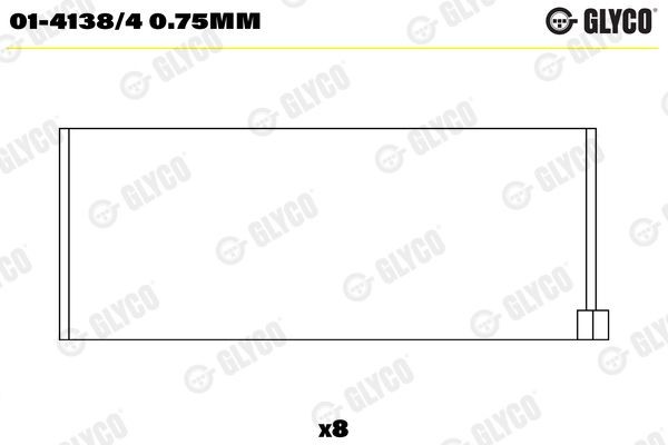 GLYCO Stempelstanglager 01-4138/4 0.75mm GLYCO 01-4138/4 0.75mm Stempelstanglager