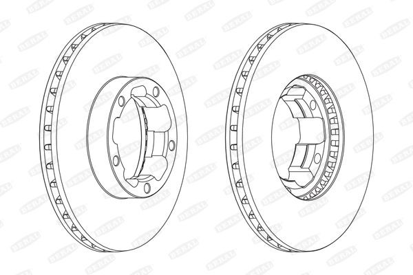 BERAL Δισκόπλακα BCR261A Δισκόπλακα BERAL Nissan NT400 BCR261A