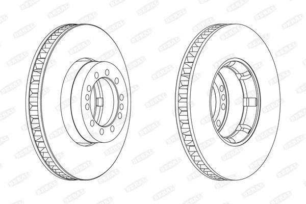 BERAL Bremseskive BCR242A BCR242A Sports bremseskiver TOYOTA CELICA BERAL