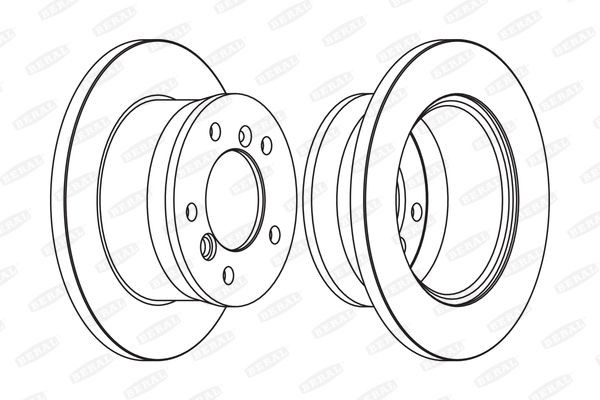 BERAL Disco freno BCR229A BCR229A Dischi freno sportivi BERAL Volkswagen