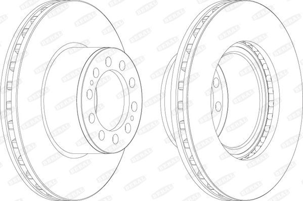 BERAL Disco freno BCR153A BCR153A Dischi freno sportivi BERAL Volkswagen
