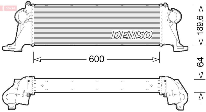 DENSO Intercooler DIT12004 DIT12004 Échangeur air DENSO RENAULT FLUENCE