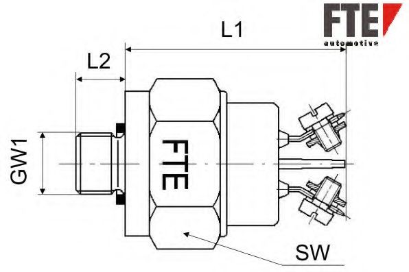 FTE Stoplyskontakt H00008 H00008 Bremselyskontakt FTE OPEL KADETT