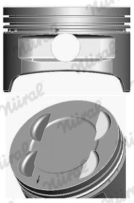 Piston NÜRAL 87-141307-20 NÜRAL 87-141307-20 FORD C-MAX 2009 piston price