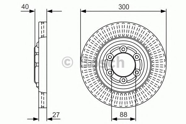 BOSCH Bremseskive 0 986 479 V29 BOSCH 0986479V29 Sportsbremseskiver Chevrolet Tahoe GMT900 pris