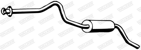 WALKER Silencieux arrière 13153 Land Rover RANGE ROVER Pot silencieux WALKER 13153