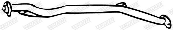 WALKER Exhaust Pipe 14626 14626 WALKER exhaust pipe MITSUBISHI L200