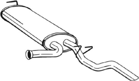 BOSAL Koncový tlmič výfuku 279-911 BOSAL 279-911 Koncový tlmič výfuku