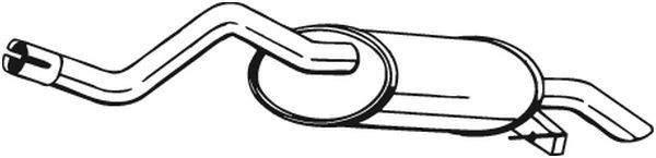 Takaäänenvaimentaja BOSAL 200-033 BOSAL 200-033 RENAULT Symbol 2019 Takaäänenvaimennin