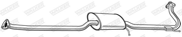 Middle silencer WALKER 22350 WALKER 22350 HONDA ACCORD 2010 middle silencer price